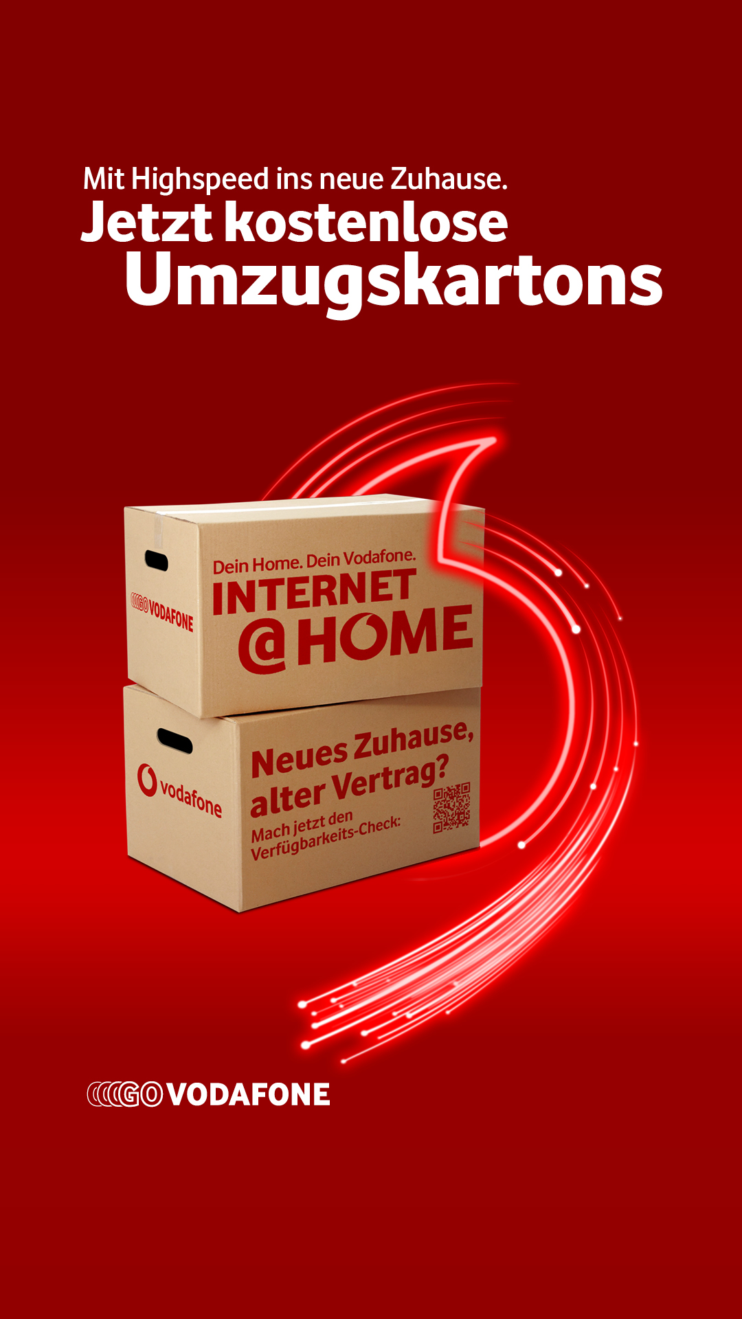 Gratis Umzugskartons von Vodafone